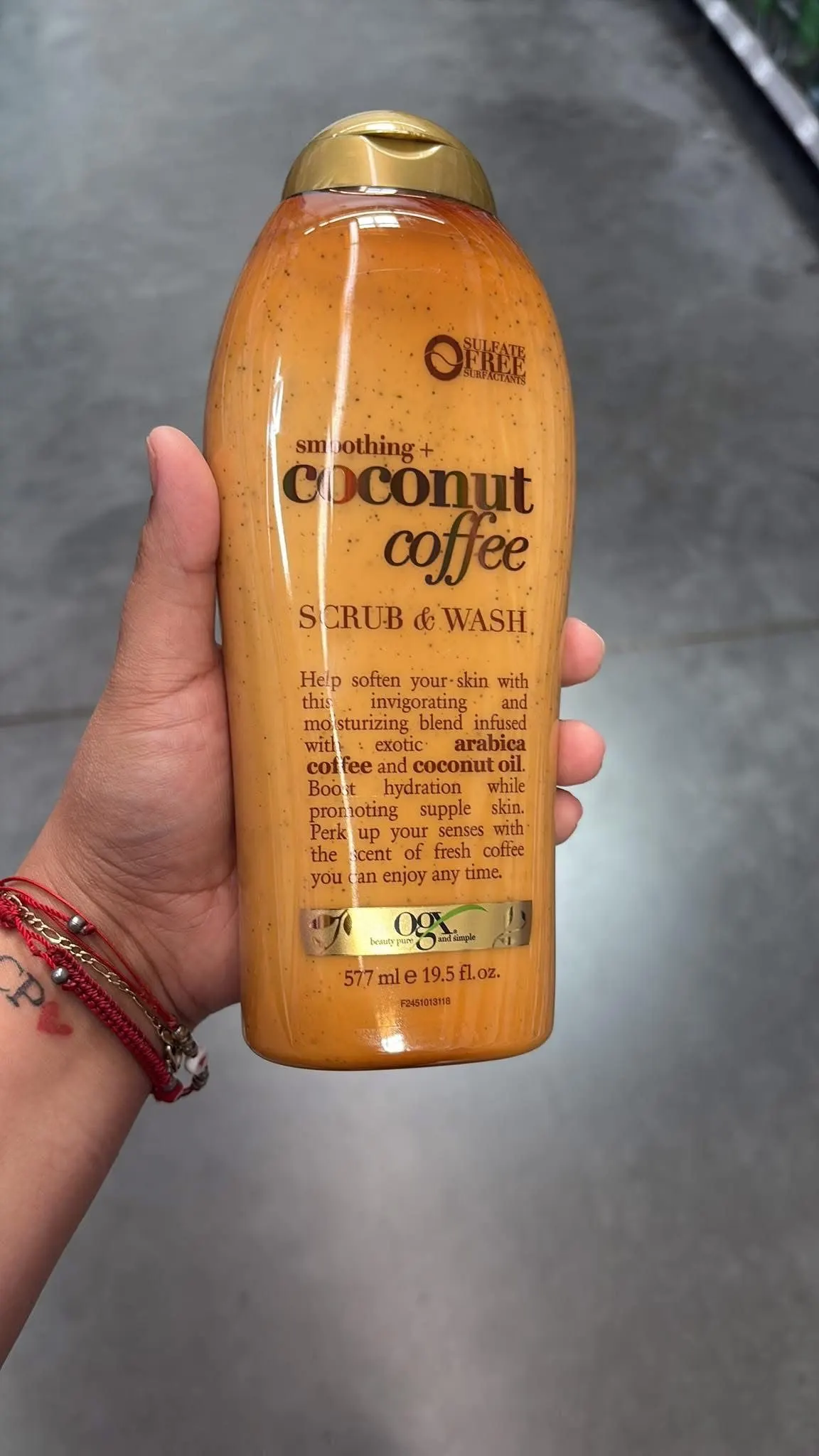 OGX Coconut coffee srub