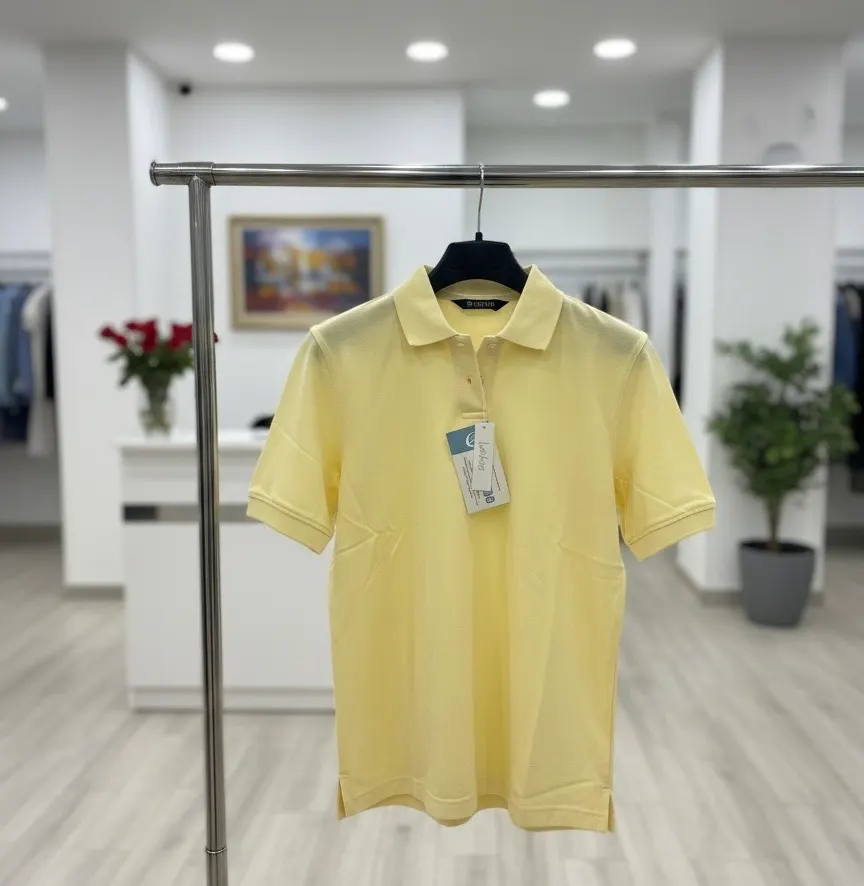 Women’s yellow polo shirt