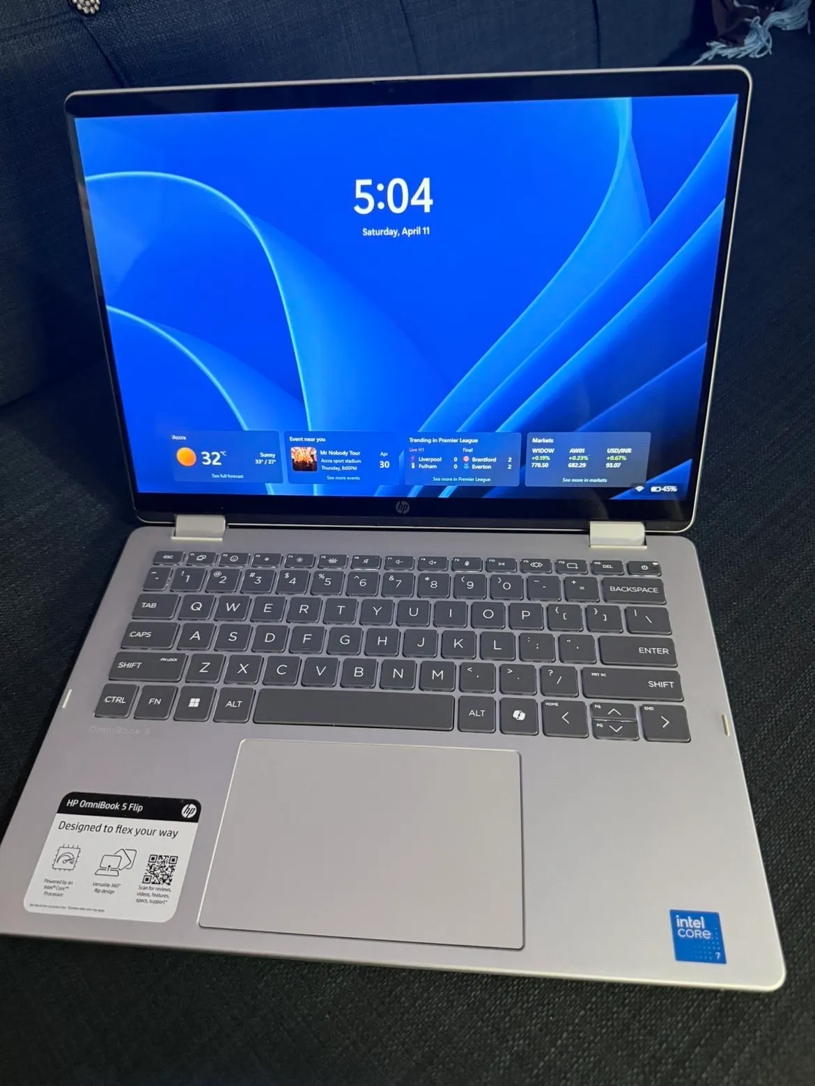 HP OmniBook 5 14 FP0023DX – 14” Touchscreen Flip Laptop, Intel Core i7-150U, 16GB DDR5 RAM, 512GB SSD, Windows 11 Pro 3